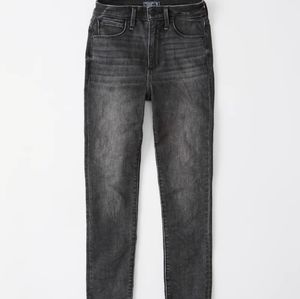 A&F High Rise Super Skinny Ankle Jeans size 33/16s